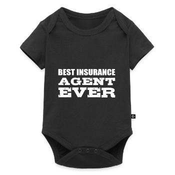 Bester Versicherungsvertreter Engagierter Arbeiter - Baby Premium Kurzarmbody - Schwarz - Vorne