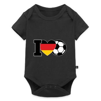 Footballeurs Équipe de football Football - Body à manches courtes Premium Bébé - noir - Devant