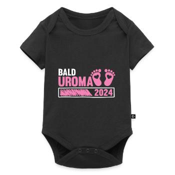 Urgroßmutter 2024 Uroma - Baby Premium Kurzarmbody - Schwarz - Vorne