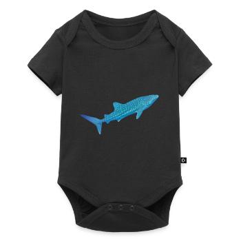 Whale shark - Baby Premium short-sleeve bodysuit - black - Front