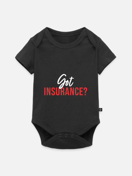 Versicherung - Baby Premium Kurzarmbody - Schwarz