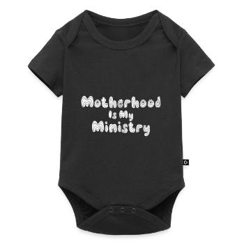 La maternité est mon ministère - Body à manches courtes Premium Bébé - noir - Devant