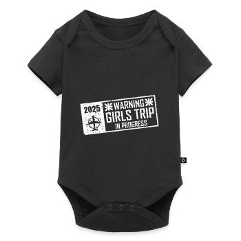Warning Girls Trip In Progress 2025 - Baby Premium short-sleeve bodysuit - black - Front
