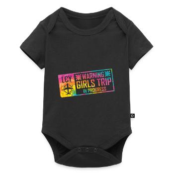 Attention Girls Trip en cours - Body à manches courtes Premium Bébé - noir - Devant