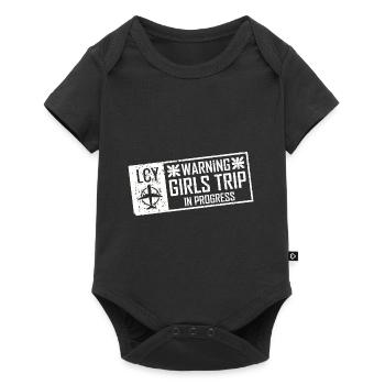 Attention Girls Trip en cours - Body à manches courtes Premium Bébé - noir - Devant