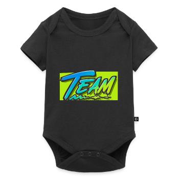 team - Baby Premium short-sleeve bodysuit - black - Front