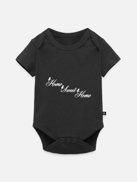 Home sweet Home - Baby Premium Kurzarmbody - Schwarz