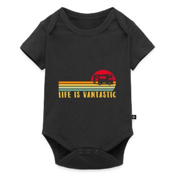 Motorhome RV Camping Life Is - Baby Premium short-sleeve bodysuit - black - Front