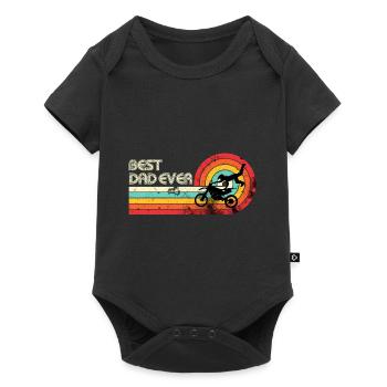 Best dad ever - Body à manches courtes Premium Bébé - noir - Devant