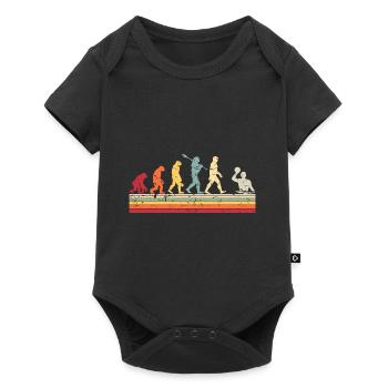 POLO Human Evolution Vintage Water Polo - Baby Premium short-sleeve bodysuit - black - Front