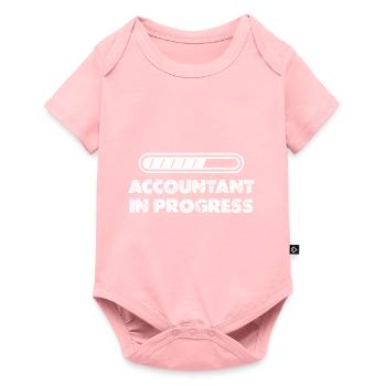 Comptable en Progrès Finance Comptabilité Liebhabe - Body à manches courtes Premium Bébé - rose - Devant