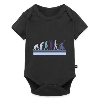 Évolution du tennis en fauteuil roulant Weelchair - Body à manches courtes Premium Bébé - noir - Devant