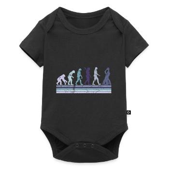 Évolution du Basketball en fauteuil roulant Weelchair - Body à manches courtes Premium Bébé - noir - Devant