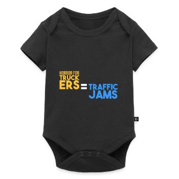 Horror for truckers: traffic jams - Baby Premium short-sleeve bodysuit - black - Front