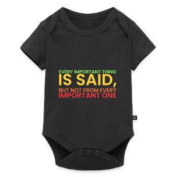 Legend reigns!! Sigma rule! - Baby Premium short-sleeve bodysuit - black - Front