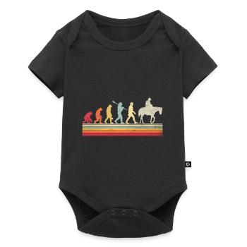 Cowboy Rodeo Western Evolution Line Dance - Body à manches courtes Premium Bébé - noir - Devant