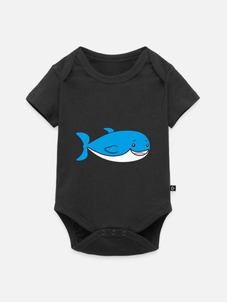 Wal - Baby Premium Kurzarmbody - Schwarz