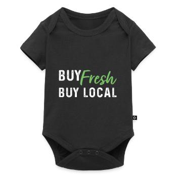 Frisch kaufen, lokal kaufen - Baby Premium Kurzarmbody - Schwarz - Vorne