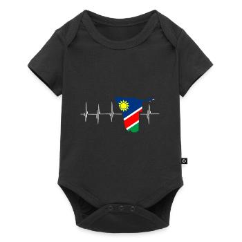 Namibia Afrika Shirt Geschenkidee - Baby Premium Kurzarmbody - Schwarz - Vorne