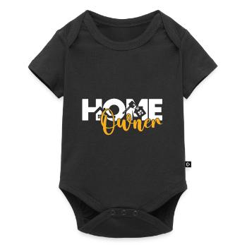Funny Proud New House Homeowner - Baby Premium Kurzarmbody - Schwarz - Vorne