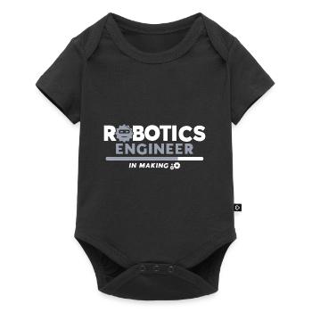 Roboter Robotik Ingenieur Kostüm Roboter - Baby Premium Kurzarmbody - Schwarz - Vorne