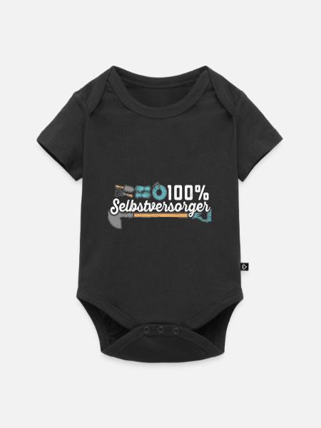 Kleingarten anfänger 100 % Selbstversorger - Baby Premium Kurzarmbody - Schwarz