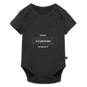 Proud Uncle of A Class of 2023 Graduate Gift - Baby Premium short-sleeve bodysuit - black - Front