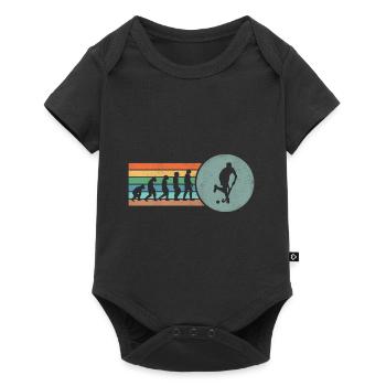 Évolution des joueurs de hockey sur gazon Retro Scoring Goalke - Body à manches courtes Premium Bébé - noir - Devant