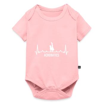 Akrobatik Leben - Baby Premium Kurzarmbody - Rosa - Vorne