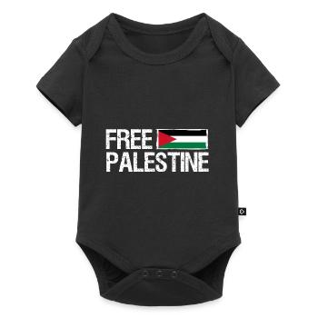 Free palestine - Body à manches courtes Premium Bébé - noir - Devant