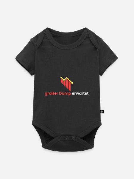 großer Dump erwartet - Baby Premium Kurzarmbody - Schwarz