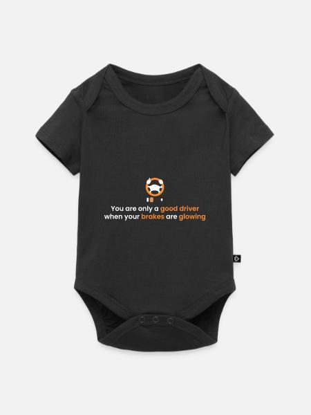 glühende Bremsen - Baby Premium Kurzarmbody - Schwarz