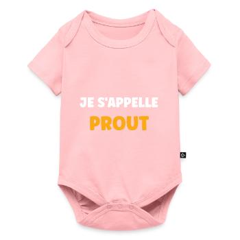 Je s'appelle prout - Body à manches courtes Premium Bébé - rose - Devant