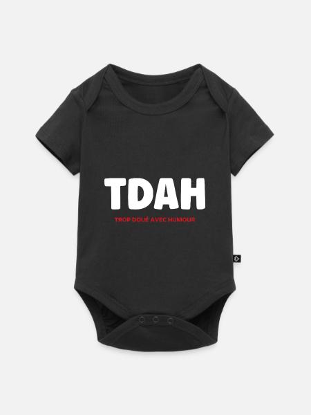 TDAH - Body à manches courtes Premium Bébé - noir