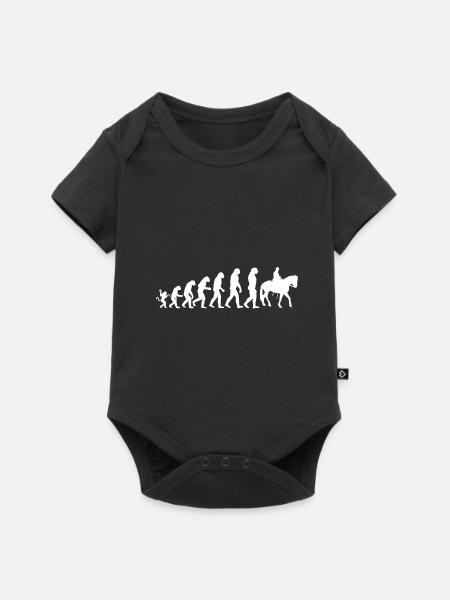 Evolution Reiter - Baby Premium Kurzarmbody - Schwarz