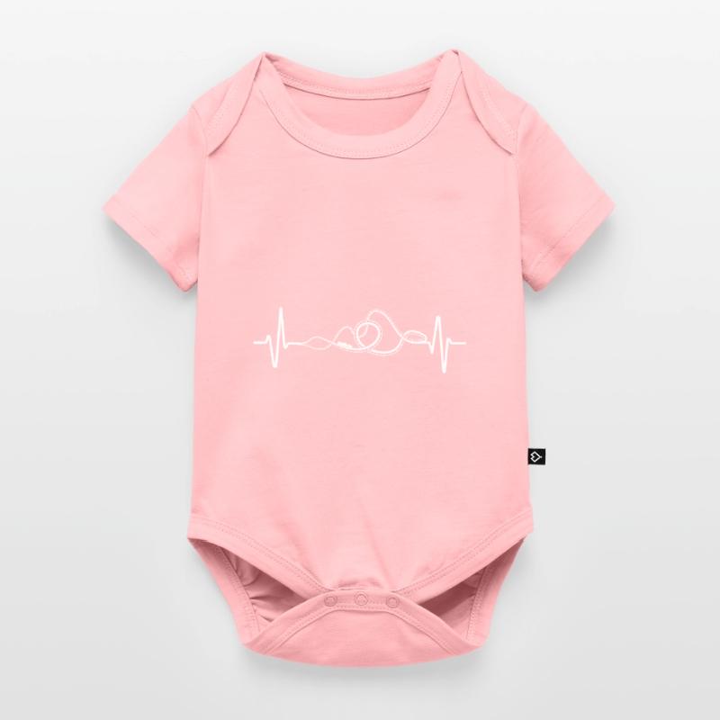 Rollercoaster Herzschlag Achterbahn Freizeitpark Baby Premium Kurzarmbody