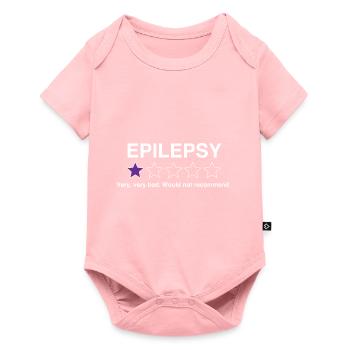 Epilepsy very very bad funny epilepsy awareness - Baby Premium short-sleeve bodysuit - rose - Front