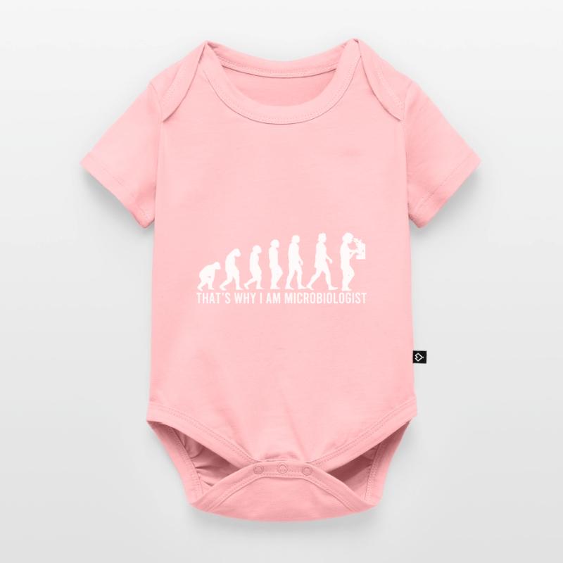 Microbiologist Evolution Baby Premium short-sleeve bodysuit