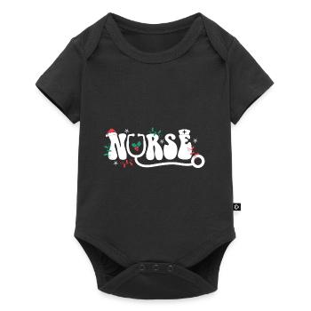 Nurse Christmas Outfit - Baby Premium short-sleeve bodysuit - black - Front