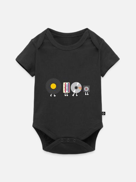 Entwicklung des Audioplayers - Baby Premium Kurzarmbody - Schwarz