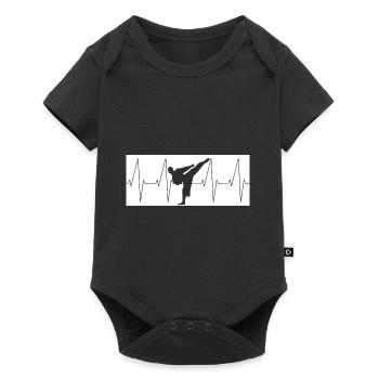 Heartbeat Karaté Kickboxing MMA - Body à manches courtes Premium Bébé - noir - Devant