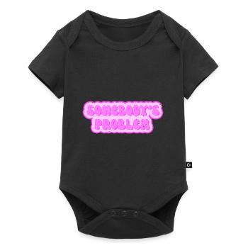 Somebodys Problem - Problem von jemand - Baby Premium Kurzarmbody - Schwarz - Vorne