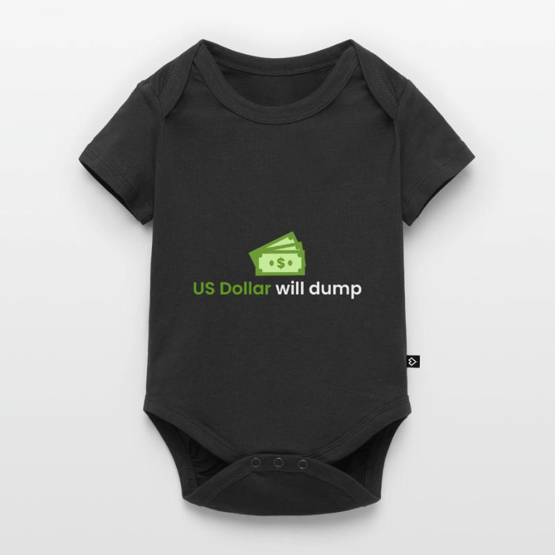 US Dollar wird einbrechen Baby Premium Kurzarmbody