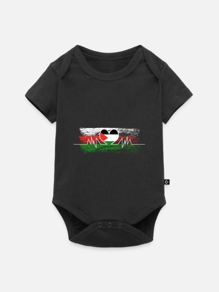 Palestine - Baby Premium short-sleeve bodysuit - black