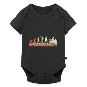 Motorcycle Evolution Vintage Superbike Biker - Baby Premium short-sleeve bodysuit - black - Front