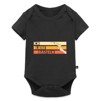 Bastler Bastelunterricht Basteln - Baby Premium Kurzarmbody - Schwarz - Vorne