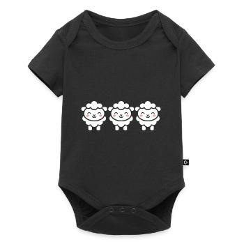 Schaf - Baby Premium Kurzarmbody - Schwarz - Vorne