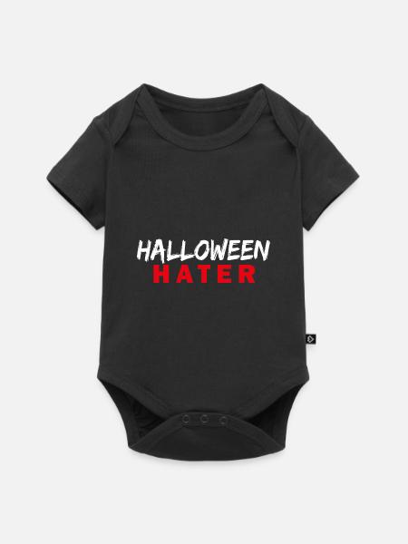 HALLOWEEN Hater - Baby Premium Kurzarmbody - Schwarz