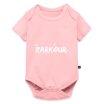Sports Extrêmes Parkour Traceur - Body à manches courtes Premium Bébé - rose - Devant