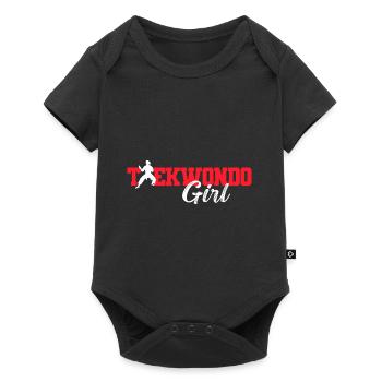 TKD Korean Martial Arts Tae Kwon - Baby Premium Kurzarmbody - Schwarz - Vorne